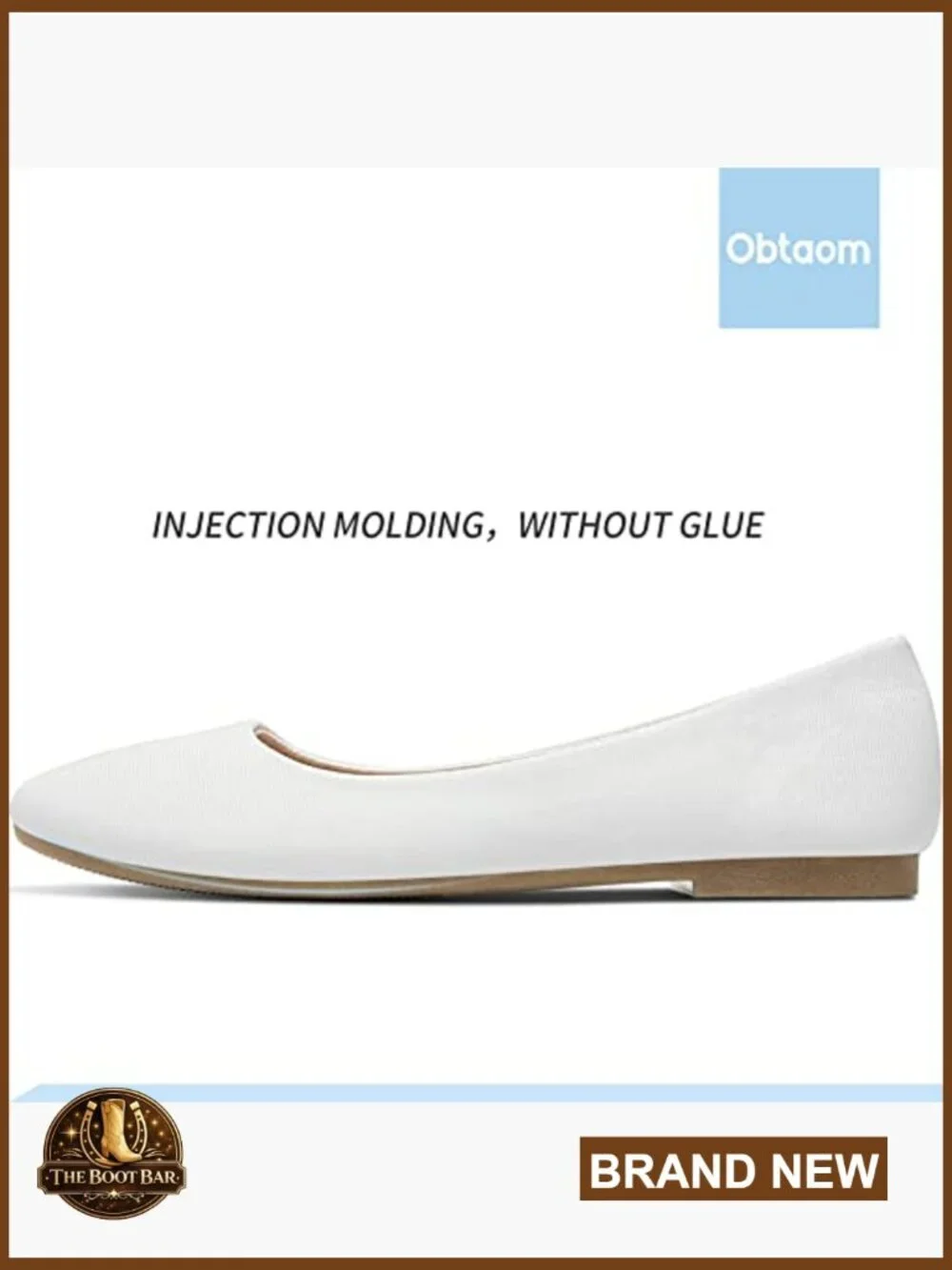 Women's Canvas Ballet Flats with Memory Foam, Round Toe Slip-On Shoes